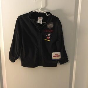 Disney Mickey Mouse Black Zip-Up